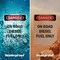 Signmission Portrait On Road Diesel Fuel Only Danger Sign, Plastic, 10in W x 14in L, 2PK OS-2PACK-DS-P-1014-V-1127 - alternate 5
